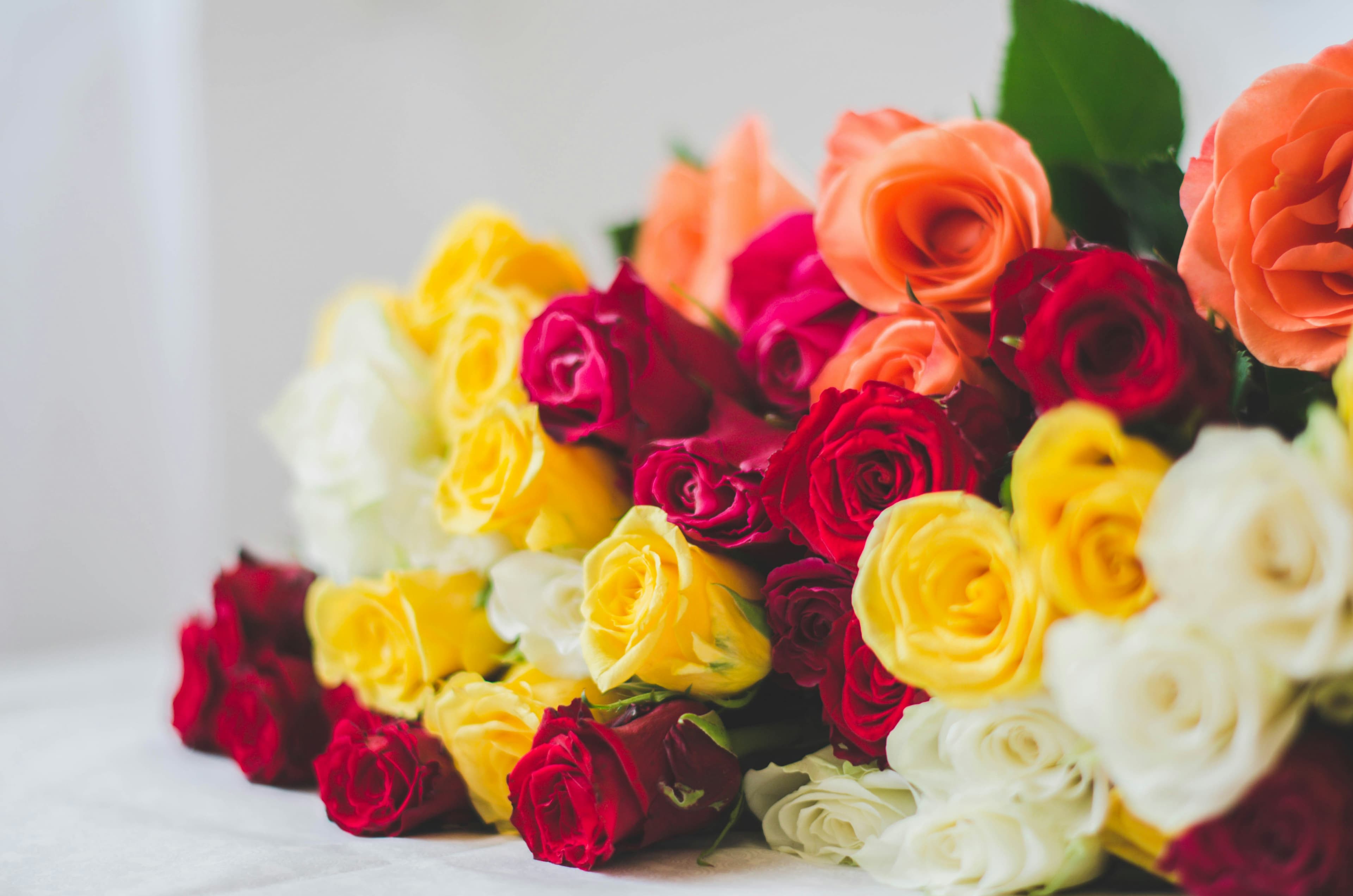 Low-profile floral arrangement designed for a private aircraft cabin interior