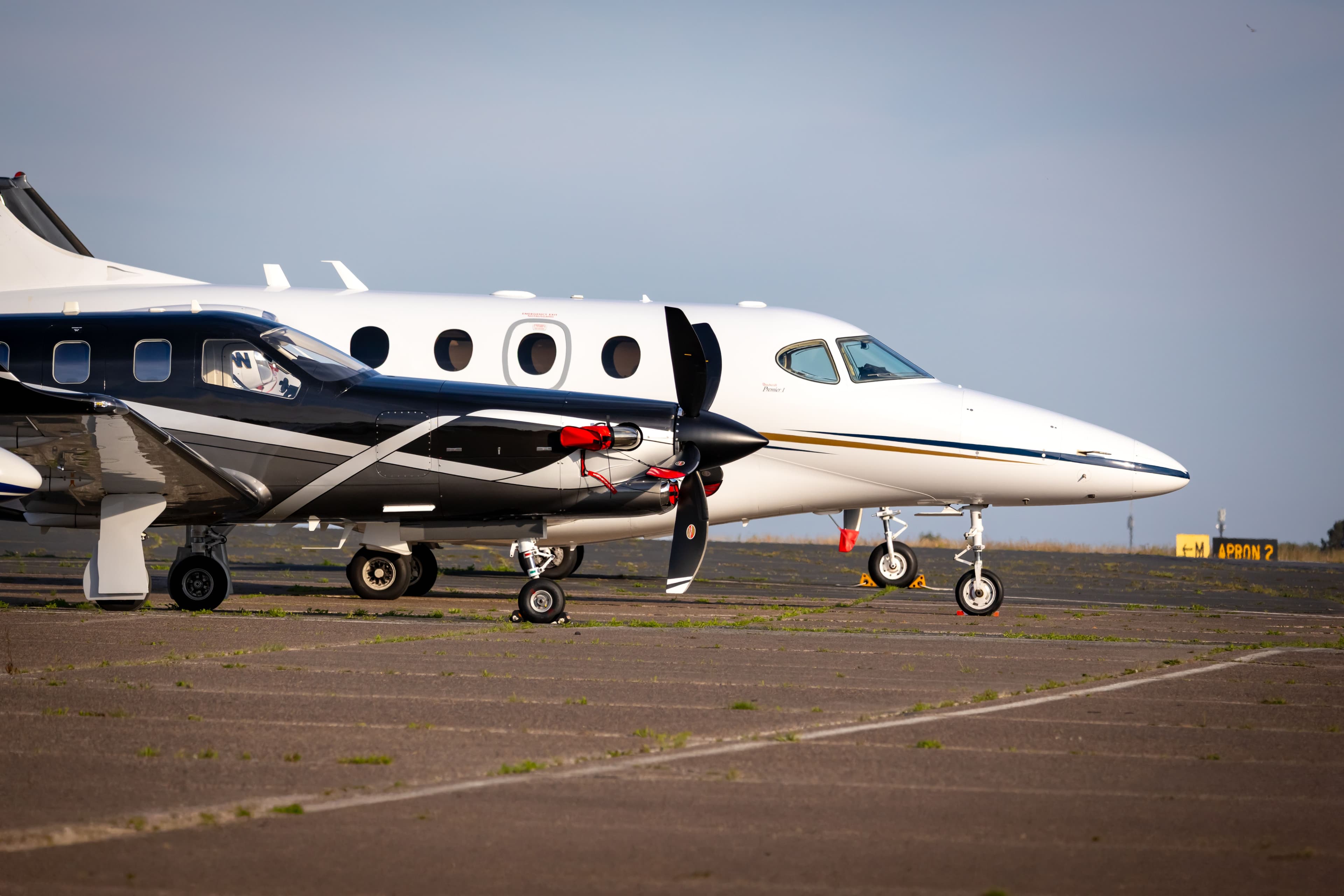 Floral delivery being handed over at a private aviation terminal